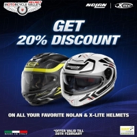 20%off on all Models of X Lite and Nolan Helmets 2023